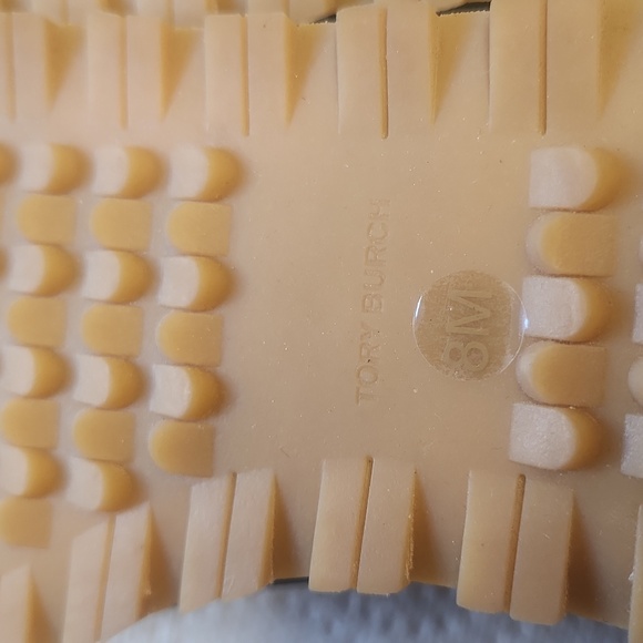 NWOB Tory Burch Vintage Nylon Sneakers/Gym Shoes, Black/Tan, Women's Size 8 - Picture 12 of 12